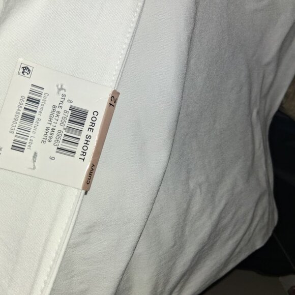 INC International Concepts White Stretch Pull On Core Shorts Sz 12 NWT - Picture 6 of 8